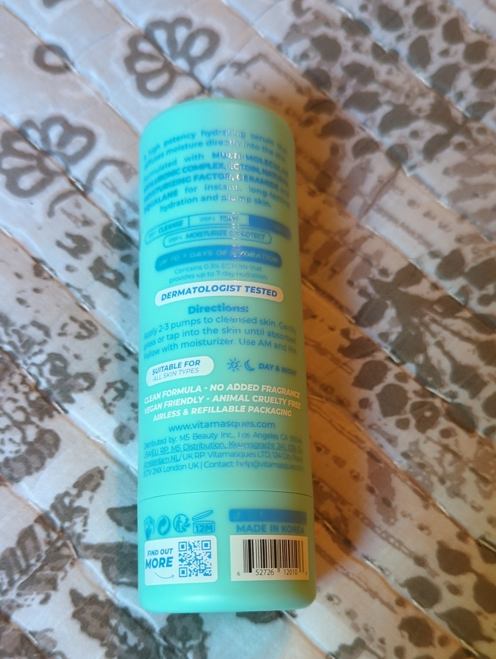 Hydrate & Plump Serum — Aqua Moisturizing Face Serum (Teal) - Picture 2 of 2